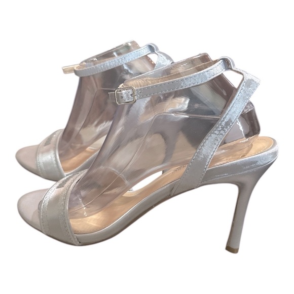 DREAM PAIRS Strappy Stiletto Heels | Satin Embroidered Ankle Strap  | Size 10 - Picture 4 of 8